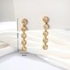 Elegant Zircon Long Earrings - Light Luxury, Versatile Fashion for Women