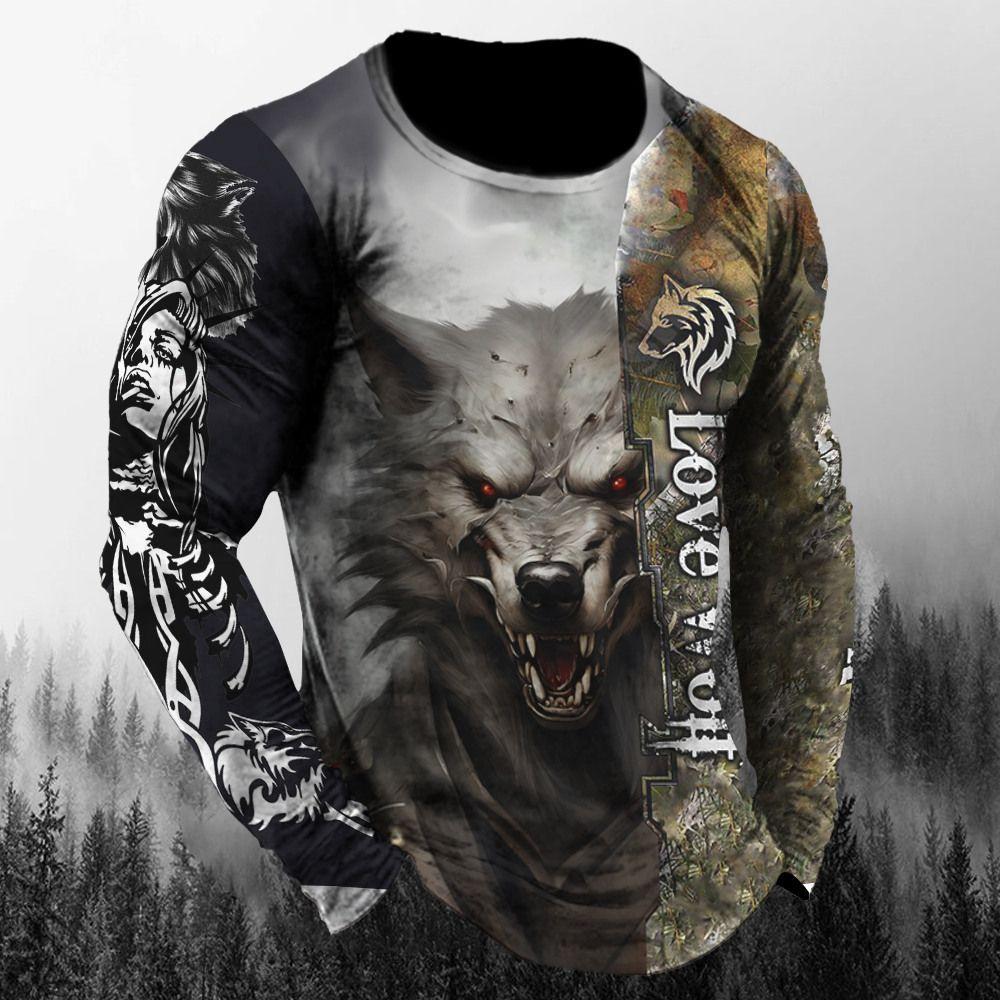 Animal T-Shirts For Mens 3D Wolf Printing Short Sleeve Tops Fashion Personality T Shirt Loose Oversized Tees Shirt Men Clothing