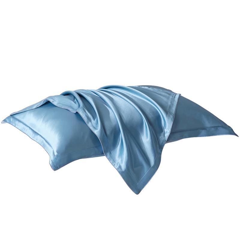 Tai Hu Xue 19 Momme Mulberry Silk Pillowcase 48x74cm морской синий