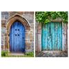 8x6FT/5x7FT Wooden Door Photo Vinyl Background Cloth Studio Background Decoration