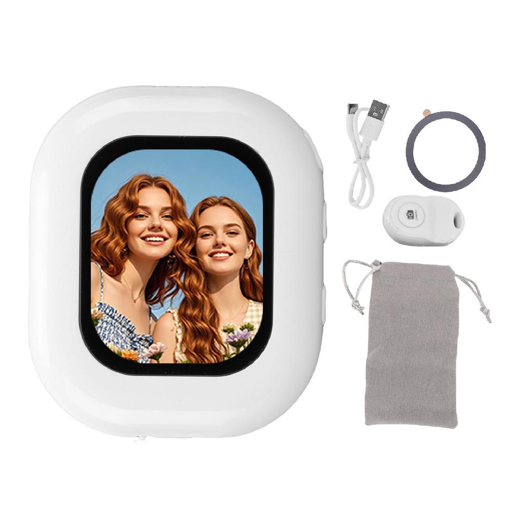 Wireless Selfie Screen 2.01 Inch 2.4G 5G WiFi Magnetic Phone Back Camera Screen with Remote Control for Photo Taking