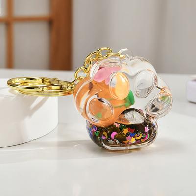 1ks Kapybara tekutý písek klíčenka akrylová pryskyřice plovoucí přívěsek, více stylů, přívěsek na batoh, ideální dárkový doplněk s roztomilým zvířátkem