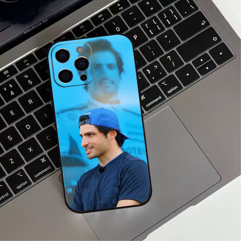 55 Chili C-Carlos S-Sainz  Phone Case For iPhone 17,16,15,14,13,12,11 Plus,Pro Max,XS,Soft Silicone Black Cover