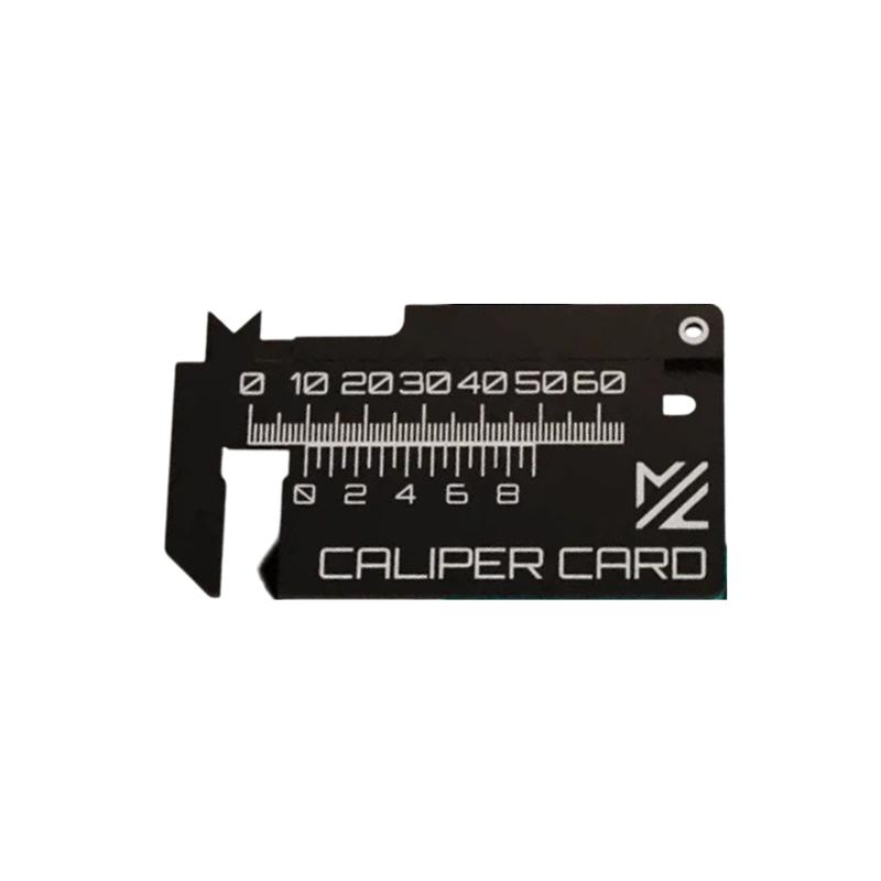 

1 шт. Новый продукт Карта-калипер Инструмент для измерения 3D-печати Мини-линейка чёрный