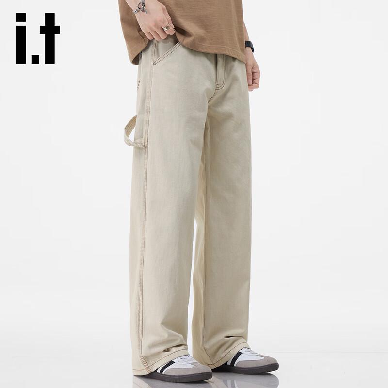 Izzue IT Men's Pure Cotton Relaxed Straight Jeans