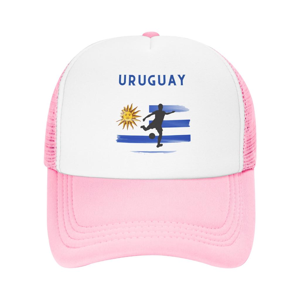 Uruguay National Soccer Flag Design Summer Mesh Baseball Caps Women Men  High-end Female Beach Dad Hat Trucker Cap