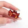 Cartoon Flame Colorful Brooch Creative Badge Accessory For Fashionable Outfits