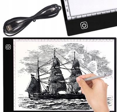 Planche lumineuse à LED A4 pour le dessin, version XL portable pour le dessin technique