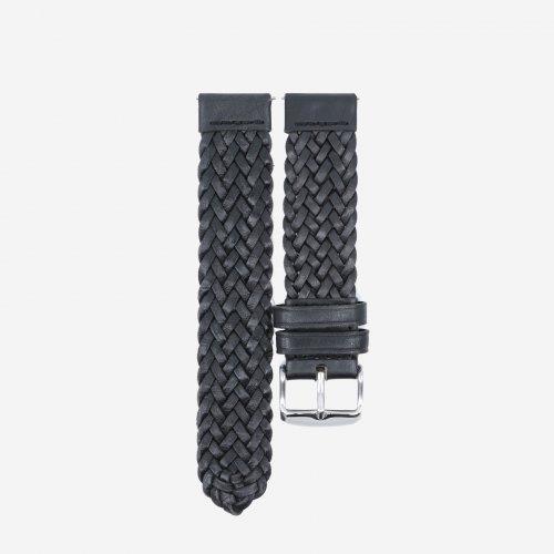 [MINOC] Ремешок для часов MINOC Zenith Intrecciato Black / 20mm