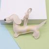 Pendant Leather Dog Keychain, Dachshund Bag Charm, Cute Keychain Accessory, Suitable For Backpack, Tote