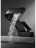 Rubinetto Ottone a Cascata Dorata – Lavabo Lusso a Foro Singolo