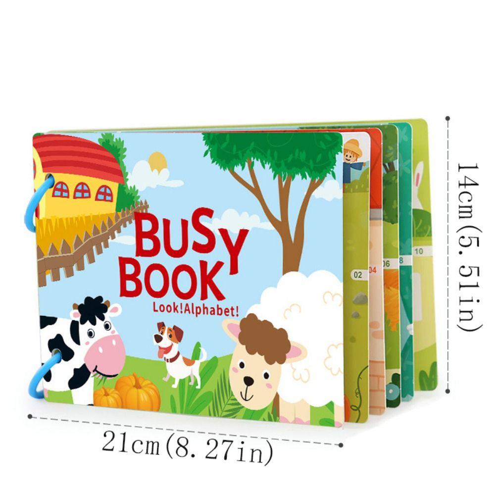 4pcs Handmade Montessori Quiet Busy Book Paper DIY Kids Busy Book Toy Quiet Stickers Book Toddlers