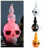 Colorful Halloween Wind Light Scary Atmosphere Electronic Candle Light  Ghost Festival Props
