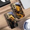 Zhenshan Spirit Beast For Samsung A73 A72 A71 A42 A56 A55 A54 A53 A52s A52 A51 A36 A35 A34 A33 A32 16 14 Golden glass phone case
