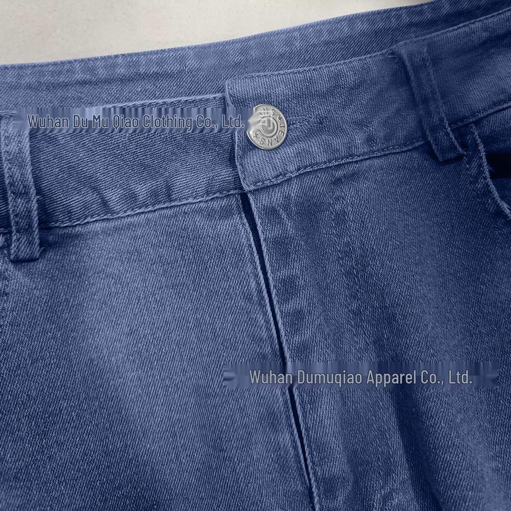 European & American Women's Versatile Loose Cropped Jeans with Pockets