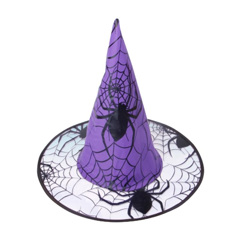 Halloween Spider Witch Hat Birthday Festival Party Role Playing Supplies for New Year Evening Party Backdrop Decor