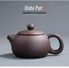 Portable Purple Clay Gongfu Tea Set: One Pot & Four Cups Business Gift