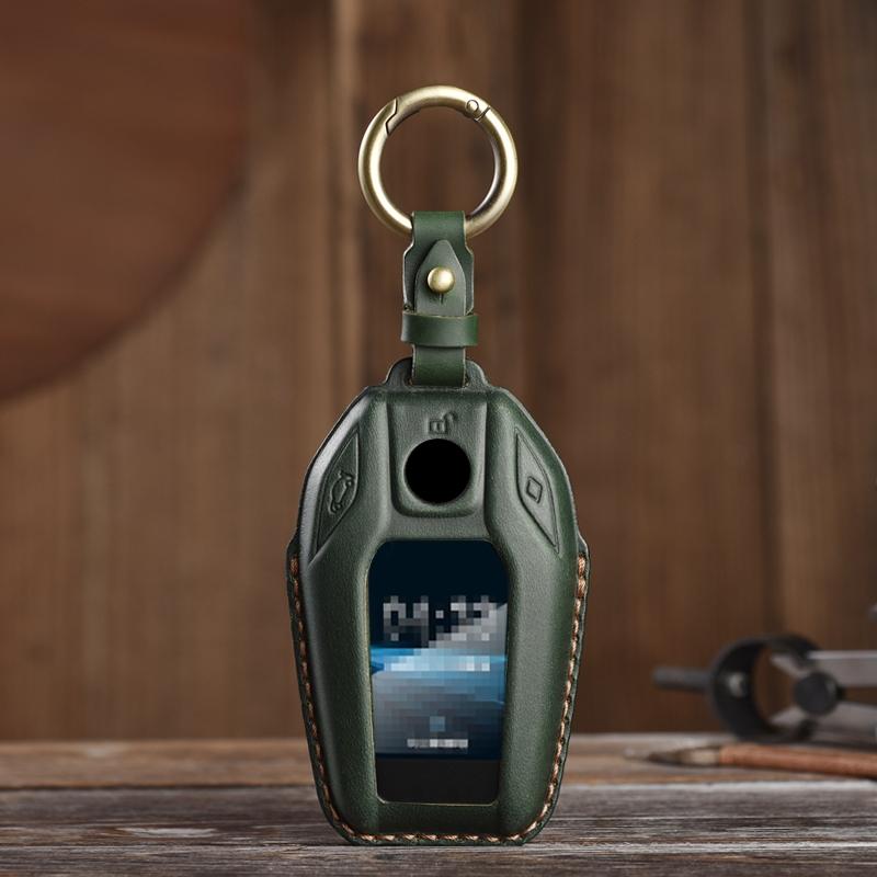 

Suitable for BMW 5 7 Series G11 G12 G30 G31 G32 I8 I12 I15 G01 G02 G05 G07 X3 X4 X5 X7 Leather KeysCase Protector зелёный