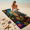 1Pc Otter Dreamy Garden Beach Towel, Quick Dry, Multi-Use for Beach Pool Gym Yoga Home Travel, Christmas, Halloween, Xmas Gift M92992