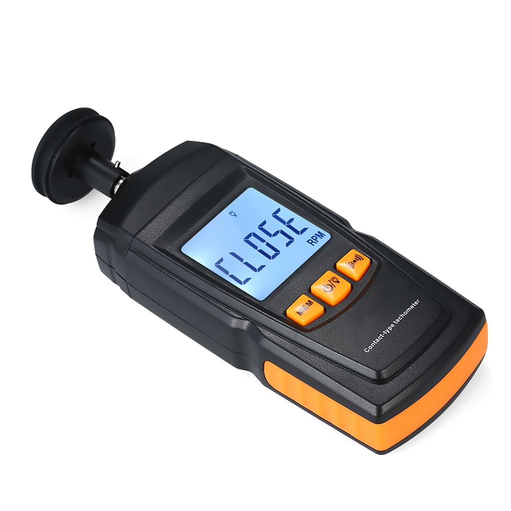 Digital Tachometer Handheld Contact Motor Tachometer LCD Speedometer Tach RPM  Teste Electrical Machine Rotate Speed