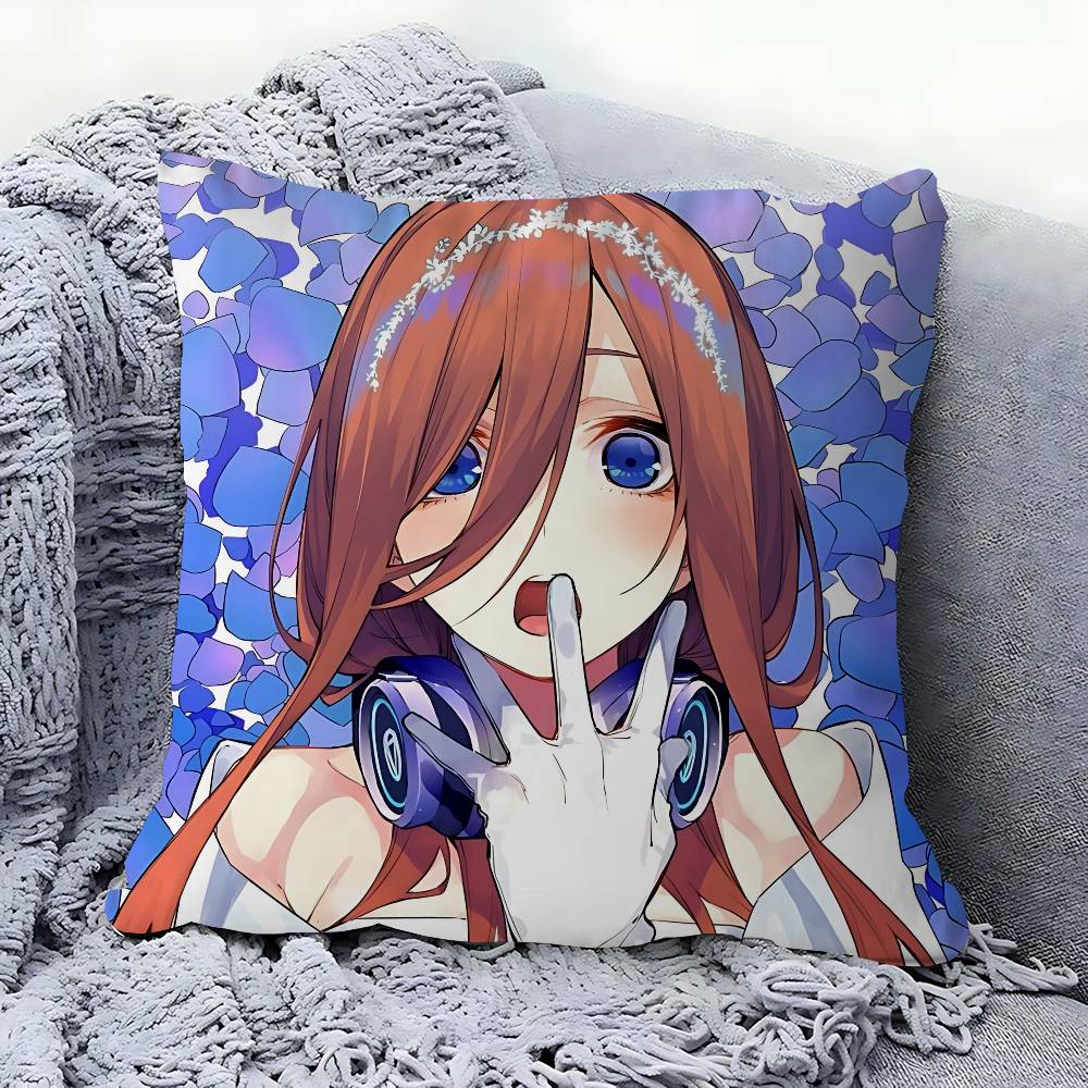 Charaktere-Nakano-Miku Kissenbezug Kissenbezug Wohnzimmer Sofa Heimdeko Kundenspezifisch