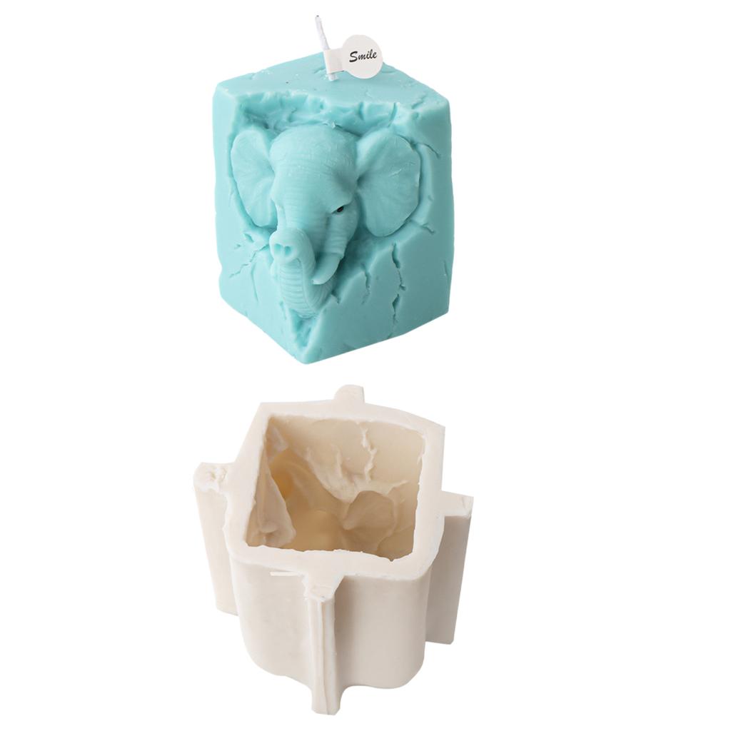 3D Animal Shaped Candle Mold Aromatherapy Soap Mould Resin Epoxy Mould Plaster Ornament for Birthdays and Festivals