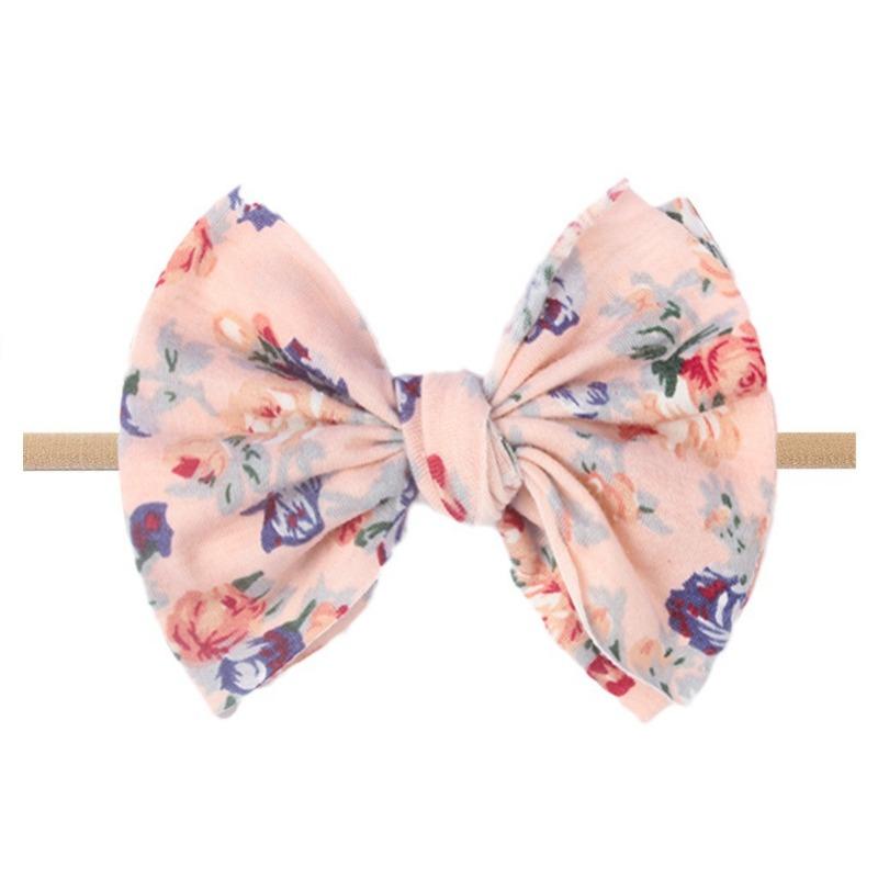 Neues Baby-Stirnband, weiches und bequemes bedrucktes Schleifen-Kinderstirnband, dünnes Baby-Haaraccessoire