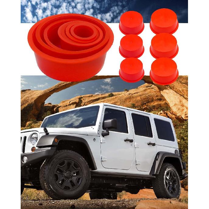 48 Pcs Automotive Cap Plugs Kit 0.11" To 2.39" Fit For AutoLine Pro, Autool, MR CARTOOL, OTC, Plastic Tapered Wide Thick Flange Hose Caps