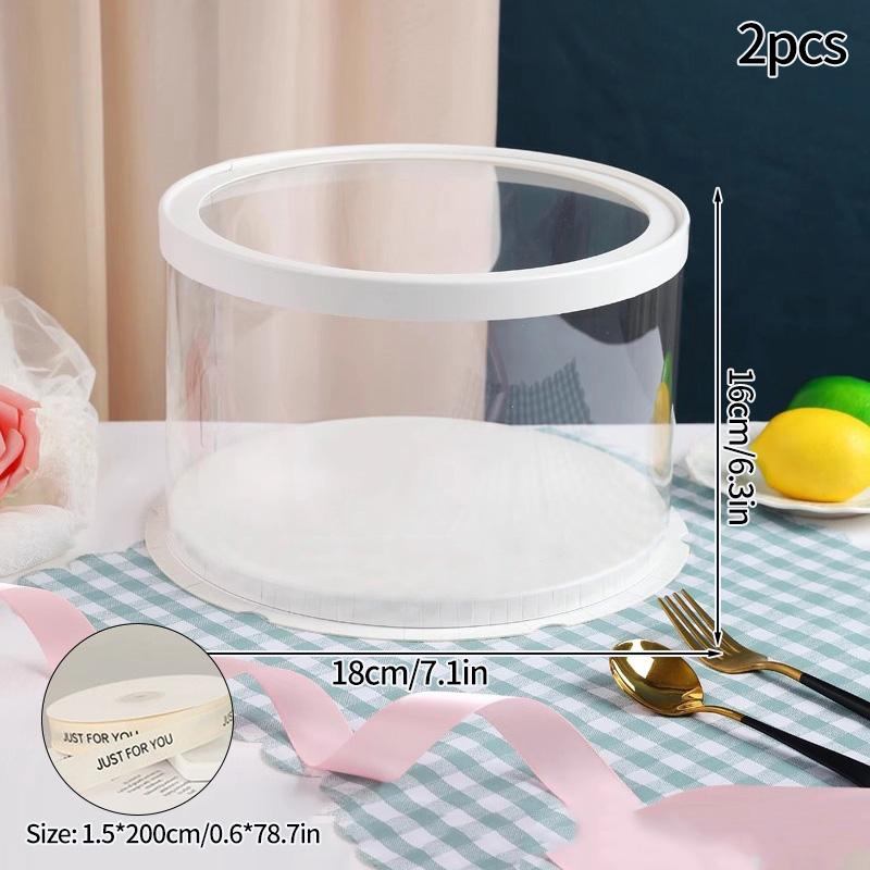 Transparent Cake Box Cake Packaging Boxes Clear Cake Boxes Gifts Birthday Bag Accessorie Wedding Birthday Party Gift Box