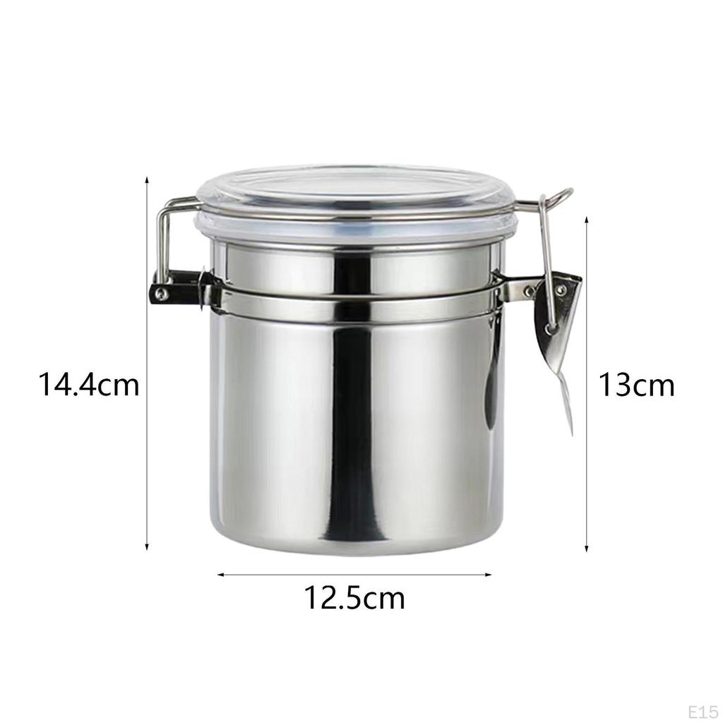 Lufttett oppbevaringsbeholder for kaffebønner, Multifunksjonell kjøkkenbeholder for korn, Te-sukkerbeholder