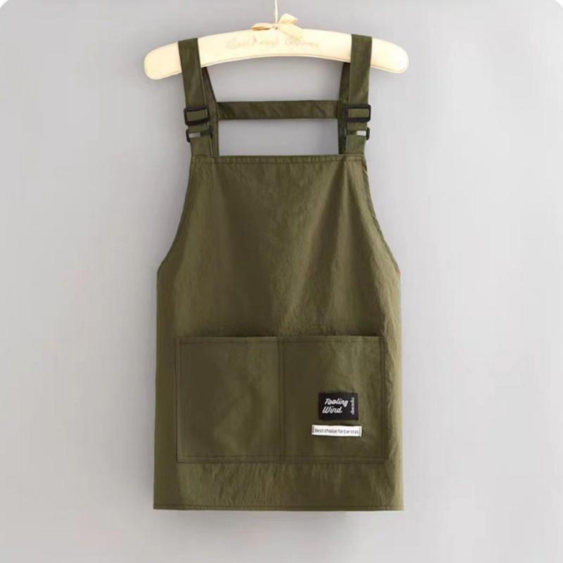 Fashionable Splash-Proof Korean Style Apron for Home Kitchen Cooking and Catering Special Work Clothes for Adults Waiter