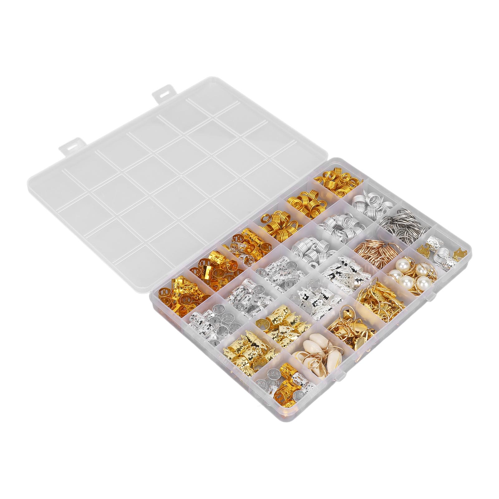 

280 шт. Украшения для волос Дредлок Кольца для косичек Подвесные украшения Полые украшения для волос DIY Дредлок