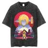 Anime VINLAND SAGA Thorfinn Karlsefni Summer T Shirt Men Manga Cotton Tshirts Vintage Washed Tee Harajuku Male Casual T-shirt