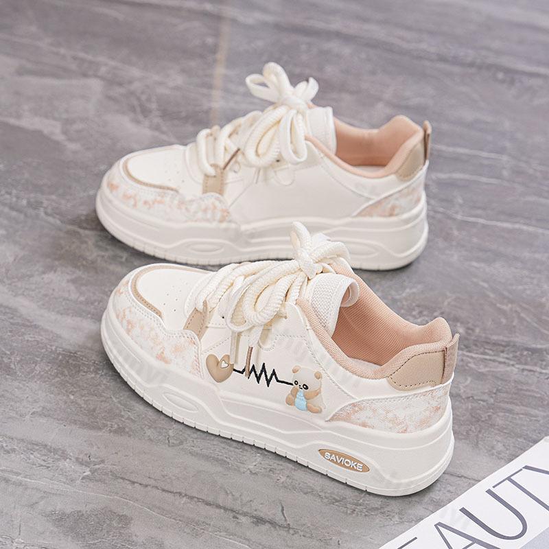 Fashion Women's Vulcanized Shoes 2025 Autumn Fashion Outdoor Non-slip Running Shoes Comfortable Lace Up Casual Sneakers Zapatos Mujer