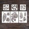 Reusable Plant Painting Stencils Vintage Floral Leaves DIY Art Craft Templates On Wood Wall Paper Card Canvas Door 9X