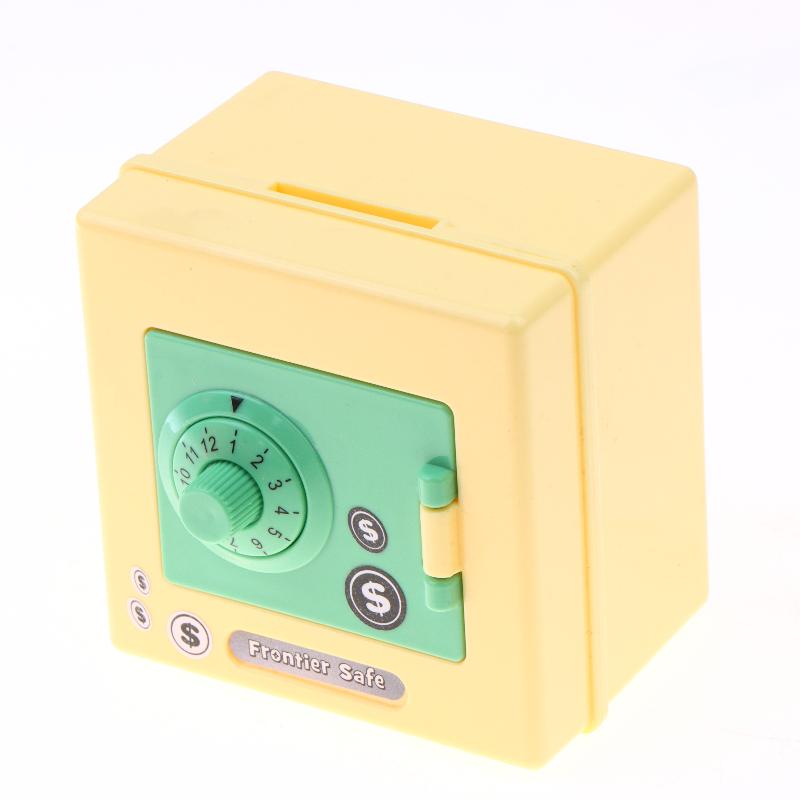Kids Safe Box Mini Combination Lock Piggy Bank Secure 4 Digit Code Saving Money Coin Cash Box Birthday Gift for Boys Girls