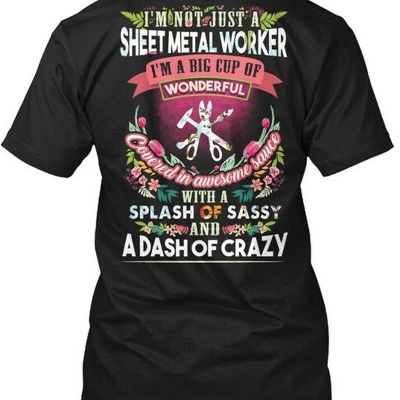 Sheet metals Worker With Splash Of Sassy Size Premium T Shirt M 2XL S разноцветный