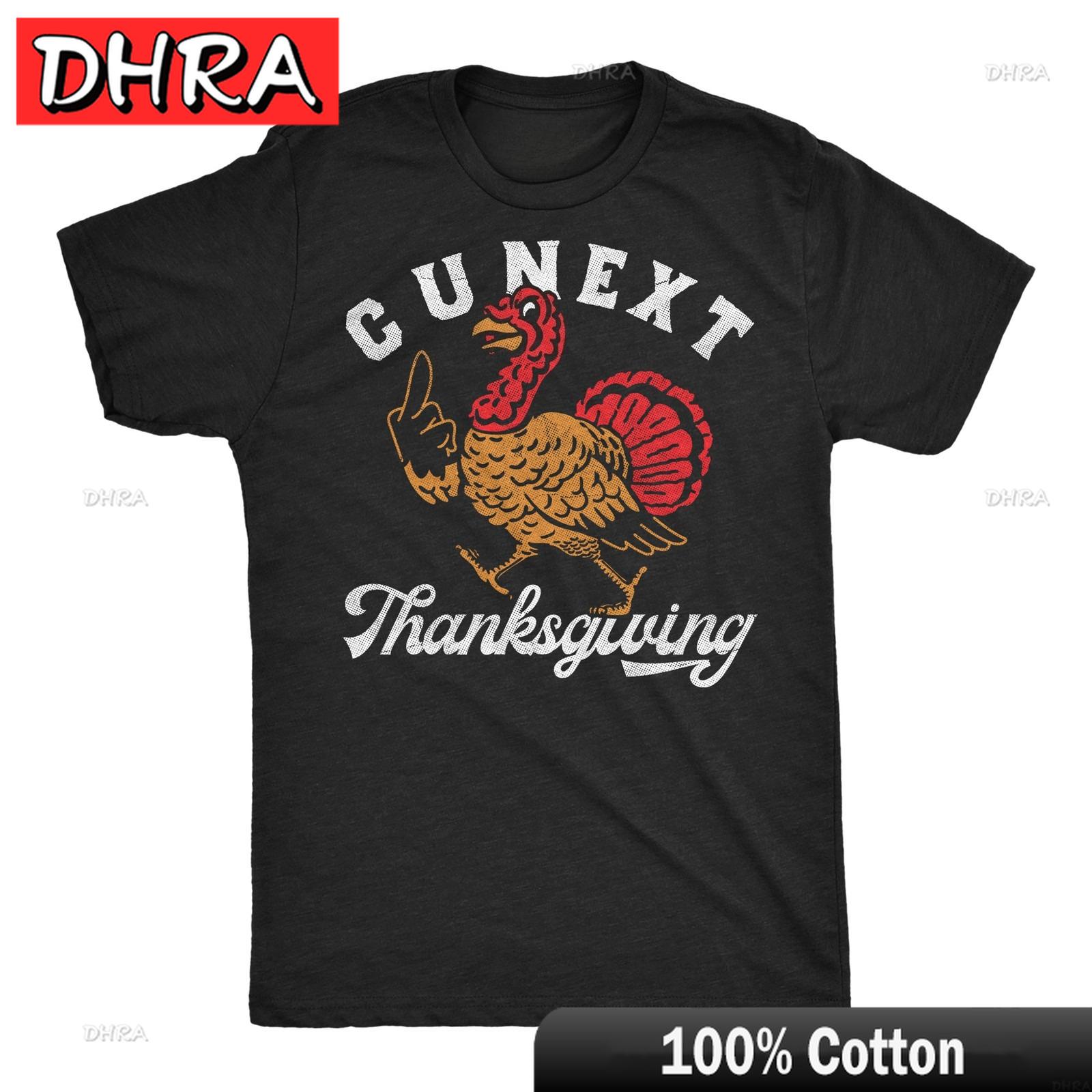 

Unisexs Funny T Shirts C U Next Thanksgiving Sarcastic Turkey Graphic Novelty Tee Girl Breathable Graphic Tee Classic Unisex Grunge 4XL
