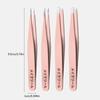 Eyebrow Tweezers Set 1/4 Pcs Stainless Steel Eyebrow Forceps Professional Beauty Tool Set For Facial Hair, Inward Growing
