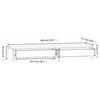 VidaXL Support pour moniteur 100x27x15 cm Bois de pin solide 813959