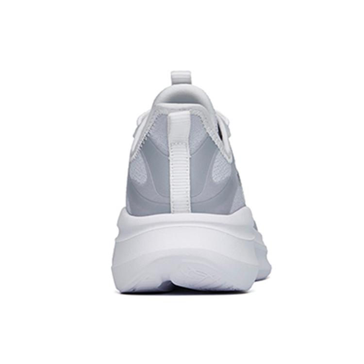 Anta Leaves 2.0 Versatile Cushioning Slip Resistant Abrasion Resistant Low top Running Shoes Women's Gray White Silver 922225520-1