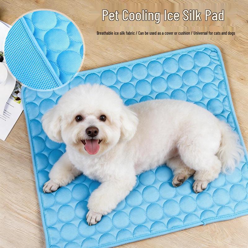 Ice Silk Cooling Mat: Breathable Summer Pet Mat for Dogs & Cats