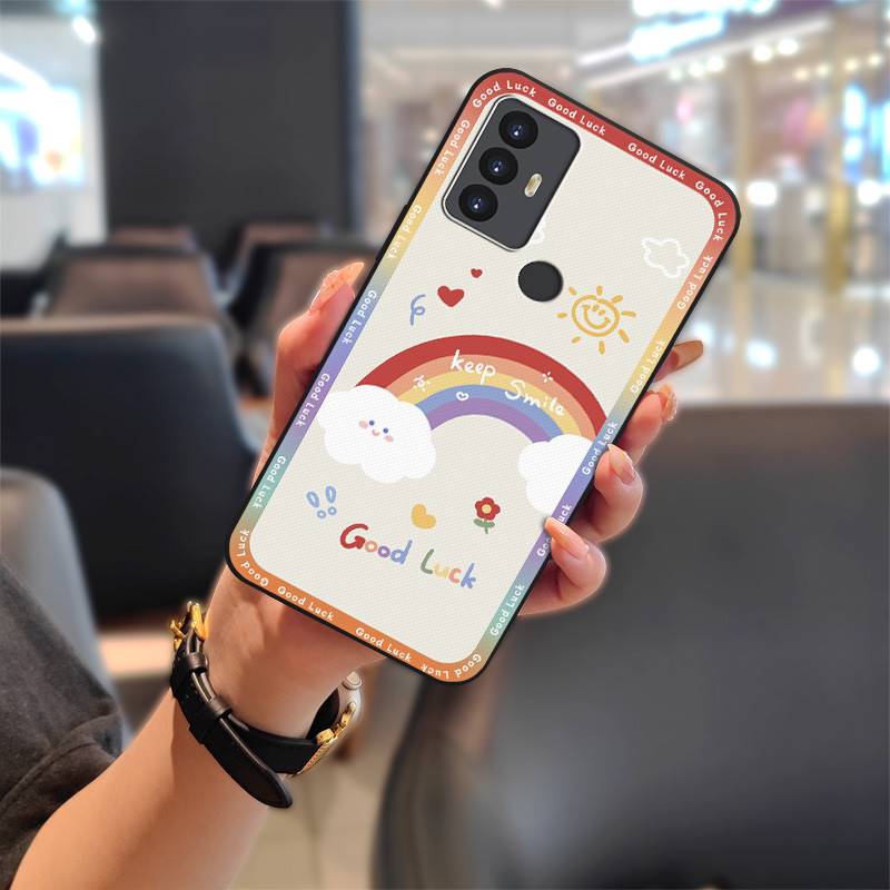 TPU Silicone Phone Case For TCL 30SE/30E/306/305/Sharp Aquos V6/V6 Plus Dirt-resistant Back Cover Fashion Design Cover