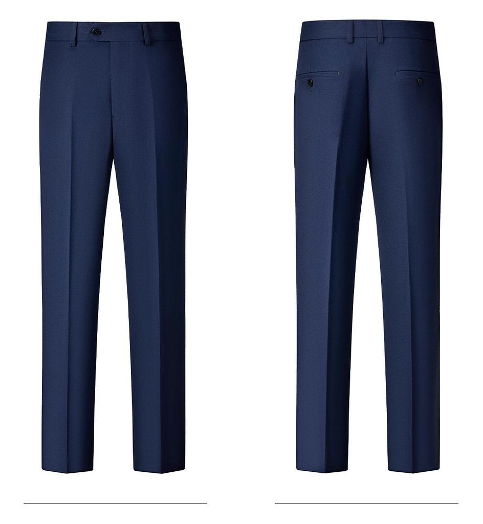 Men's High-End Double-Breasted Wedding Suit - Slim Fit, Professional Formal Wear, Versatile Fashion