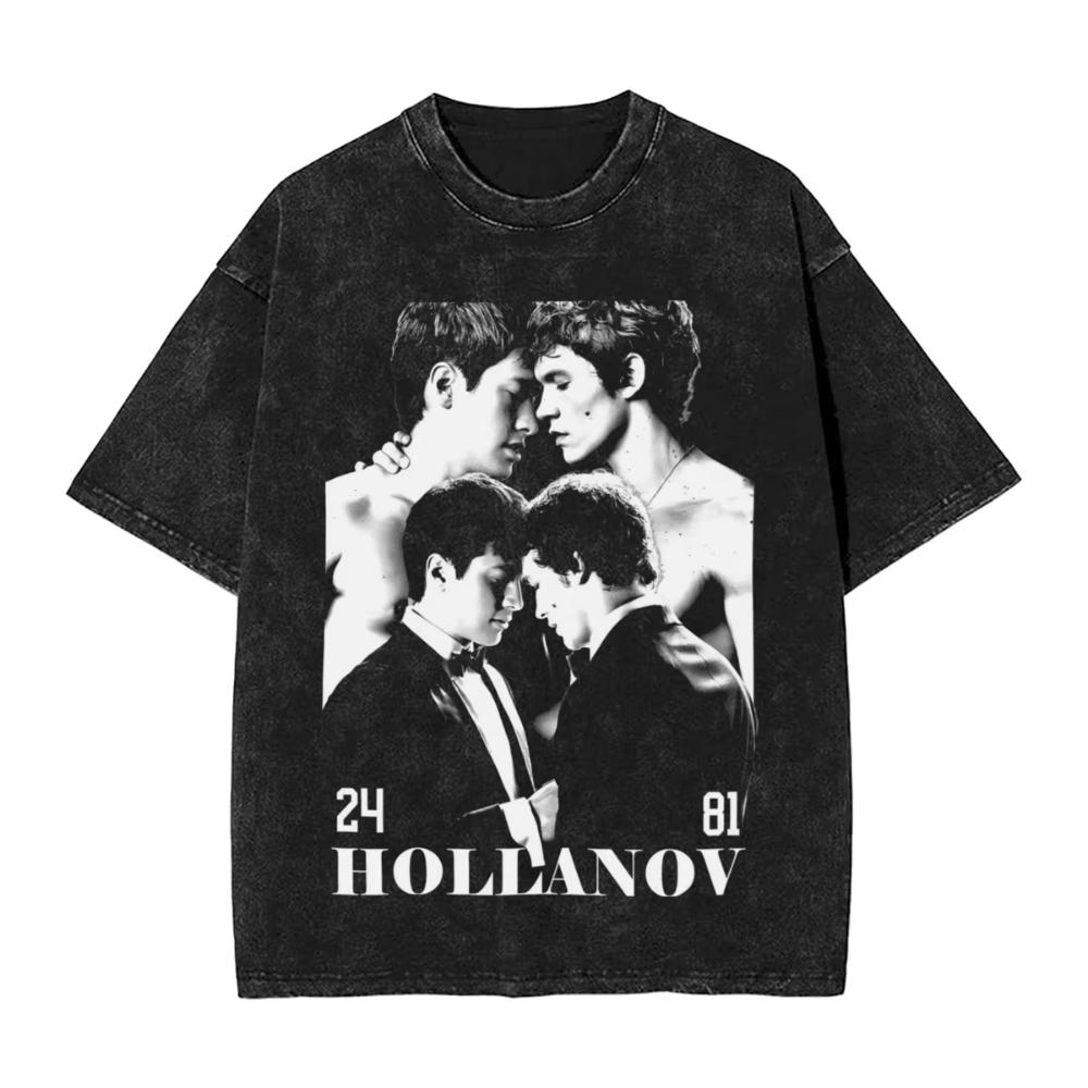 Washed T Shirts Heated Rivalry Ilya Rozanov TShirts Harajuku Connor Storrie Streetwear Cotton Graphic Tops Tops Tees Men Women