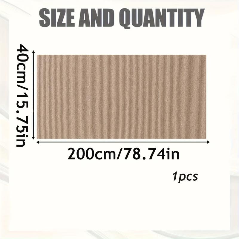 

1 шт. прочный сизалевый самоклеящийся коврик от когтей для кошек, самодельный защитный коврик для мебели, дивана и ковров бежевый