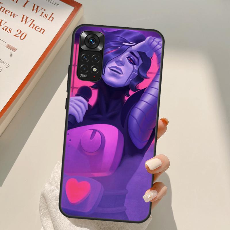 Anime Undertale Mettaton Case For Xiaomi Redmi Note 11 Pro 8 9 11S 10S 9S Note 10 Pro Cover For Redmi 10 10C 9A 9C
