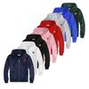 Unisex Heart Embroidered Plush Zip-Up Hoodie