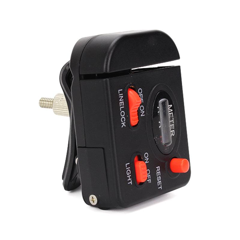 

Digital Fishing Line Counter Display 0-99.9M Clip On Depth Finder Bearing Lighted Line Gauge for Jig Ice Trolling Casting Tackle 260319 чёрный