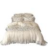 French Floral Lace Cotton 4-Piece Bedding Set